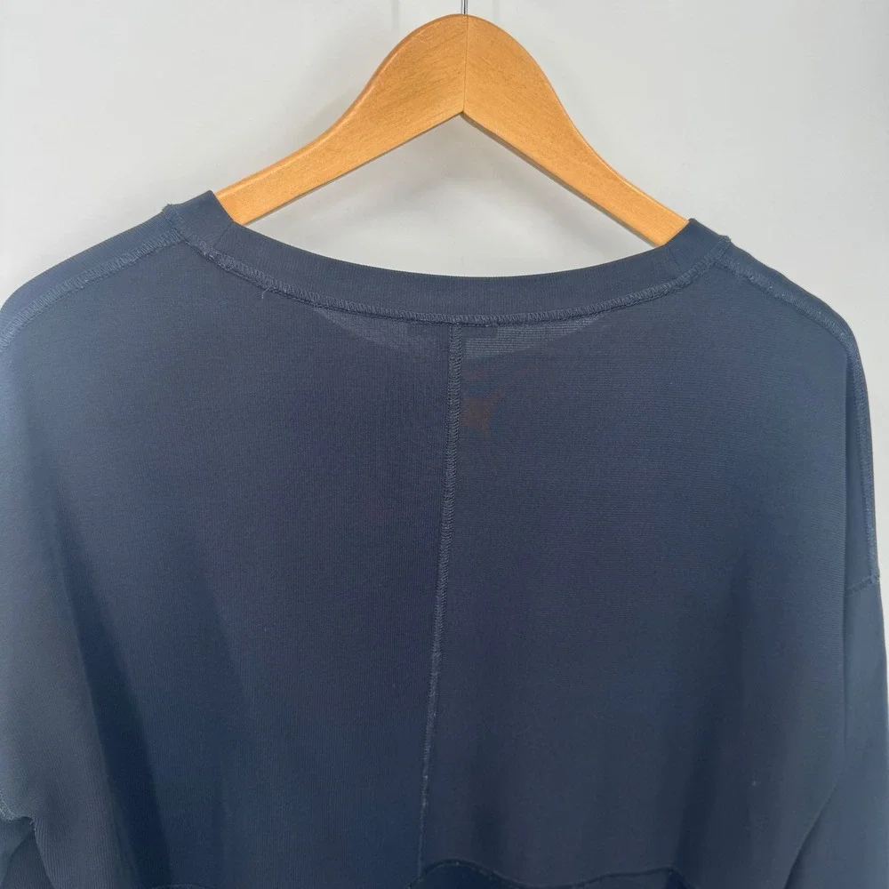 COS Black‎ Long Sleeve Oversized Peplum Tunic Knit Top Women's Small